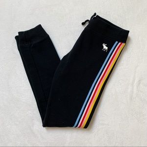abercrombie kids Girls Black Jogger Leggings 13/14